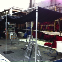 alloystands crossbars baseplates frestanding tunnel the look drape hire
