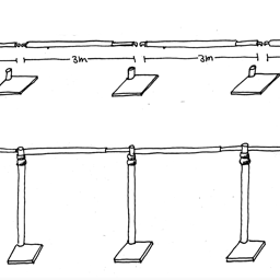 setting up a frame using alloystands crossbars and baseplates the look drape hire